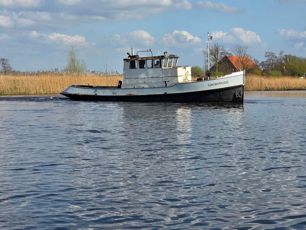 Sleepboot, sleper, motorsleepboot, sleepvlet, opduwer, Watersport en Boten, Motorboten en Motorjachten, Ophalen, Gebruikt, Hydraulische besturing