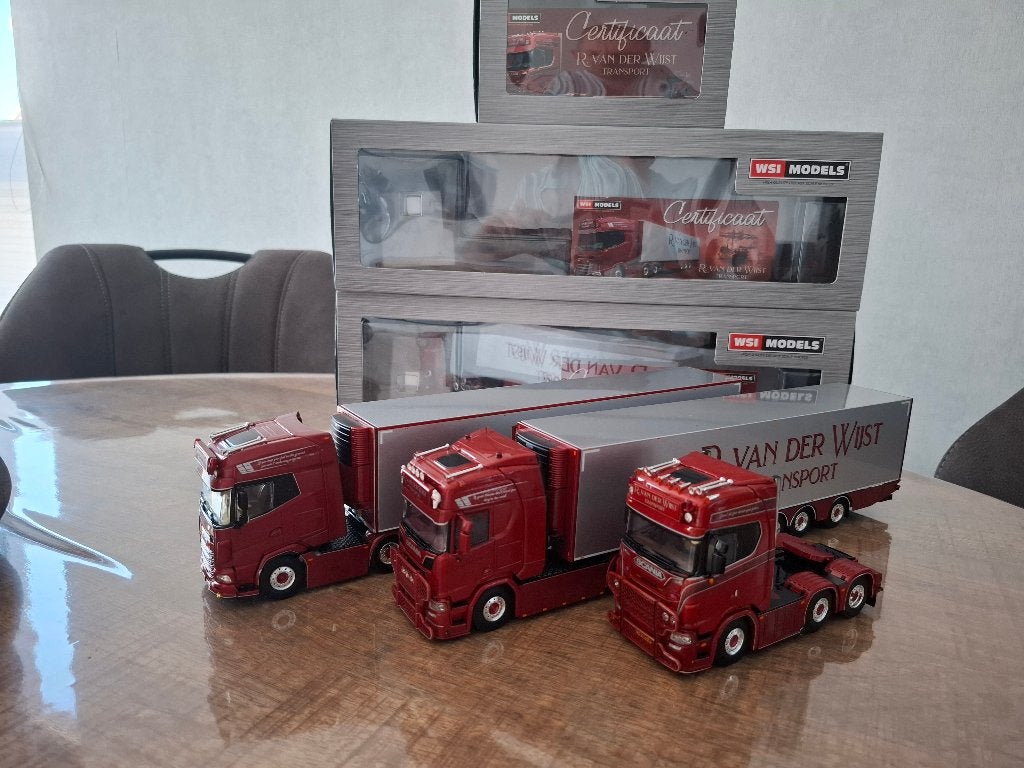 Wsi Scania / Daf Set  Rick van Der wijst, Hobby en Vrije tijd, Modelauto's | 1:50, Ophalen of Verzenden, Zo goed als nieuw, Bus of Vrachtwagen
