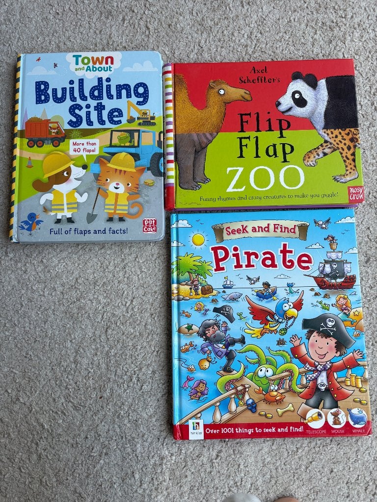 3 interactive children’s books, Ophalen, Zo goed als nieuw, Fictie algemeen