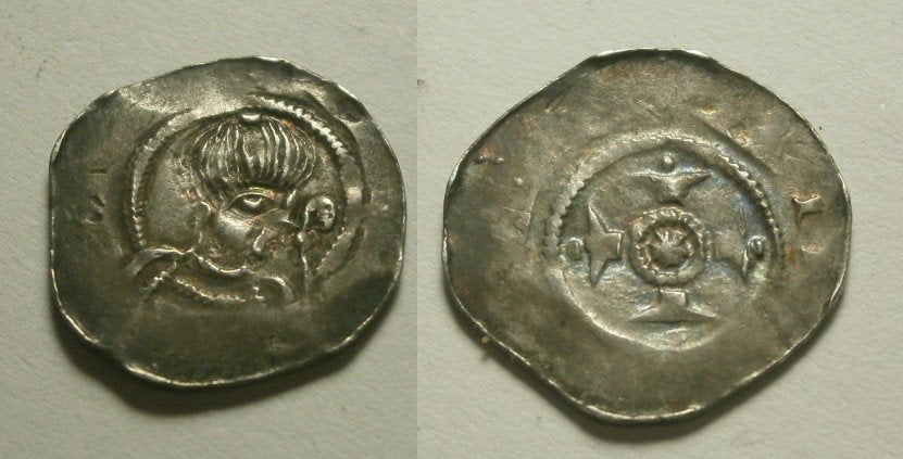 Utrecht Herman van Hoorne (1150 / 1156) - penning - ZF, Vóór koninkrijk, Zilver, Losse munt, Overige waardes
