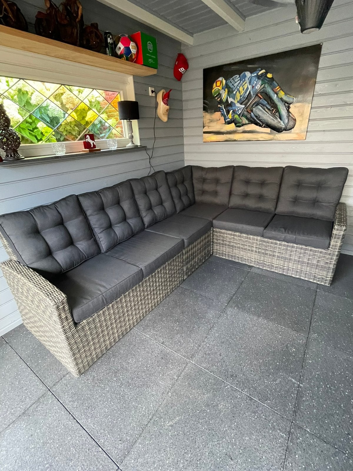 Wicker tuinset, Ophalen, Zo goed als nieuw, Wicker, Bank