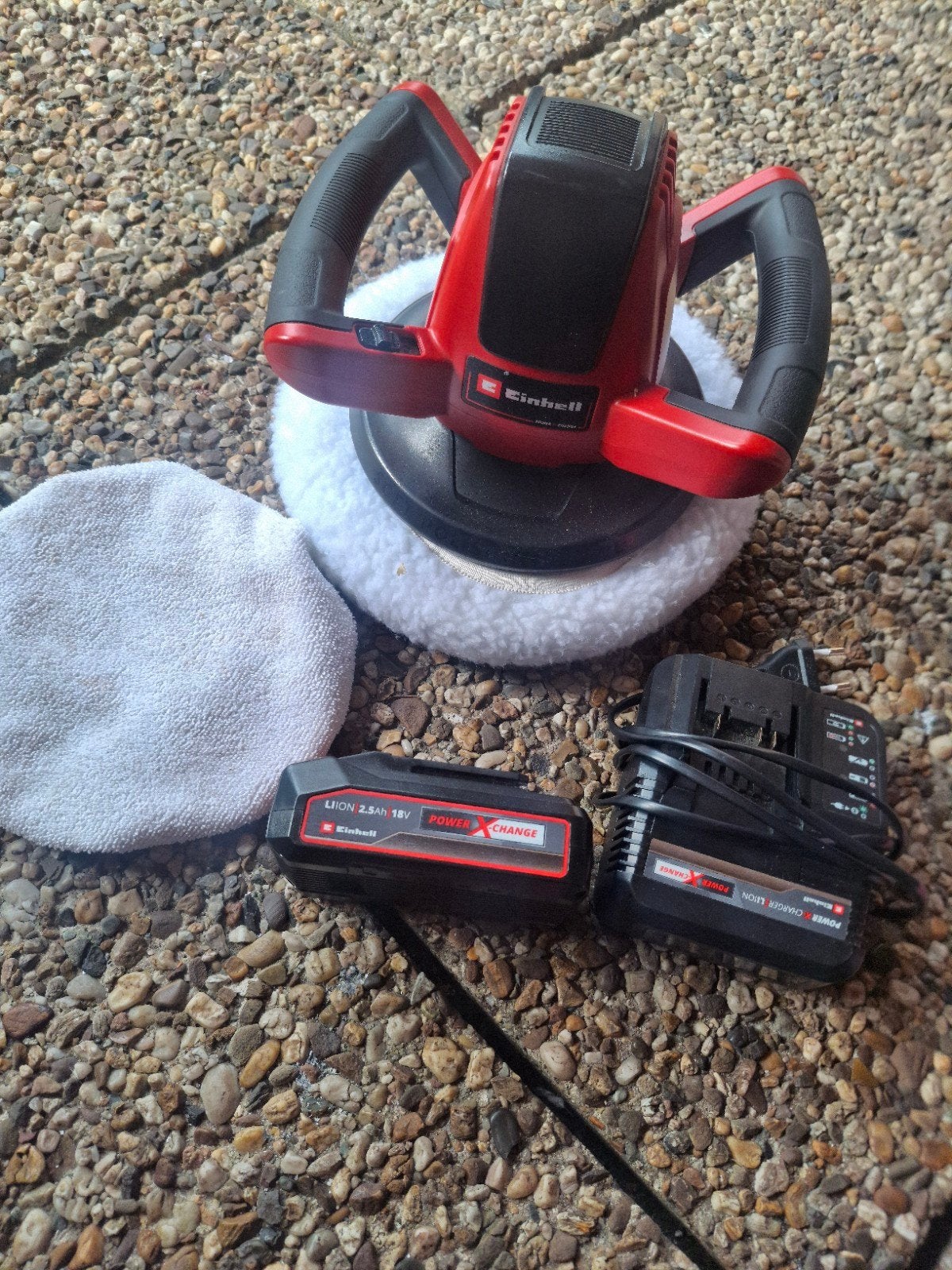 Einhell polijstmachine acuu 18v met oplader, Ophalen
