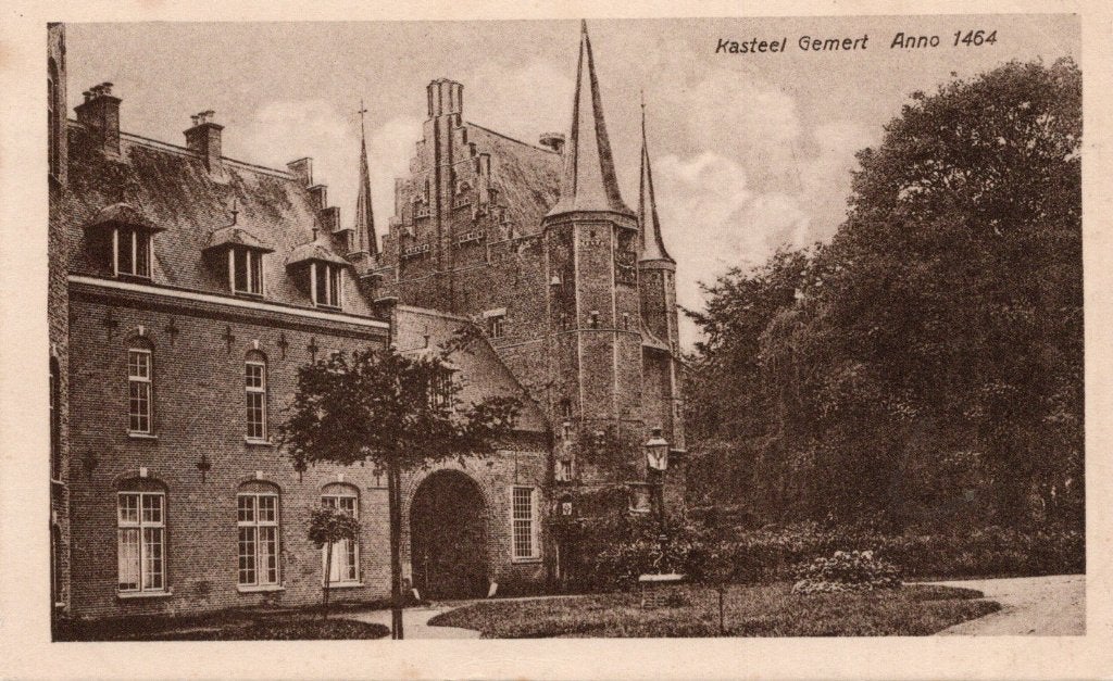 Gemert, Kasteel anno 1464. (65), Verzenden, 1920 tot 1940, Gelopen, Noord-Brabant