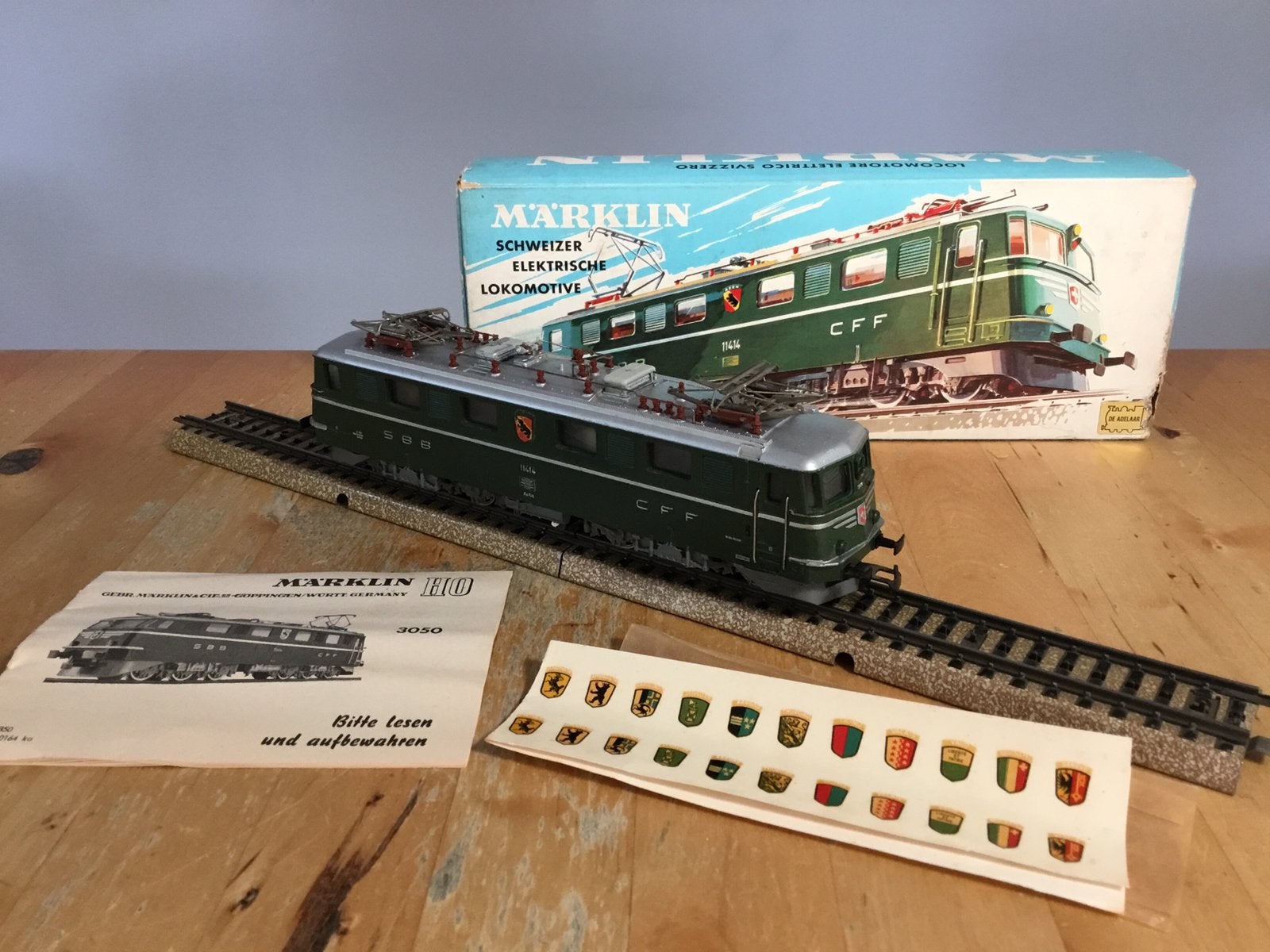 Marklin 3050 e-lok SBB CFF in OVP, Wisselstroom, Gebruikt, Locomotief, Ophalen of Verzenden