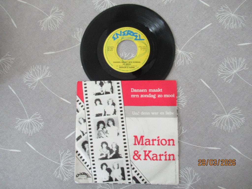 Marion & Karin   Dansen maakt m'n zondag mooi, Gebruikt, Originele persing, 7 inch, Single