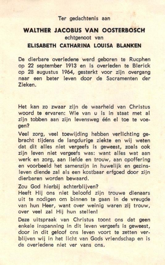 Oosterbosch van Walther Jacobus Rucphen 1913-1964 Blerick, Ophalen of Verzenden