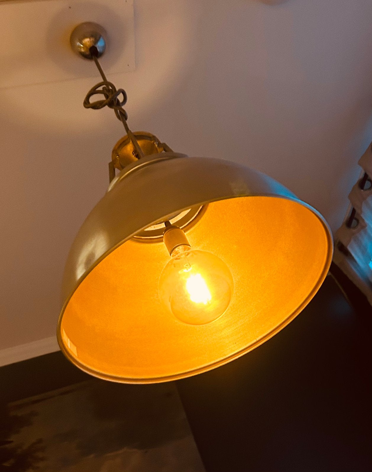 Twee Original BTC Hanglampen - set, Ophalen, Zo goed als nieuw, Metaal, E27 (groot)