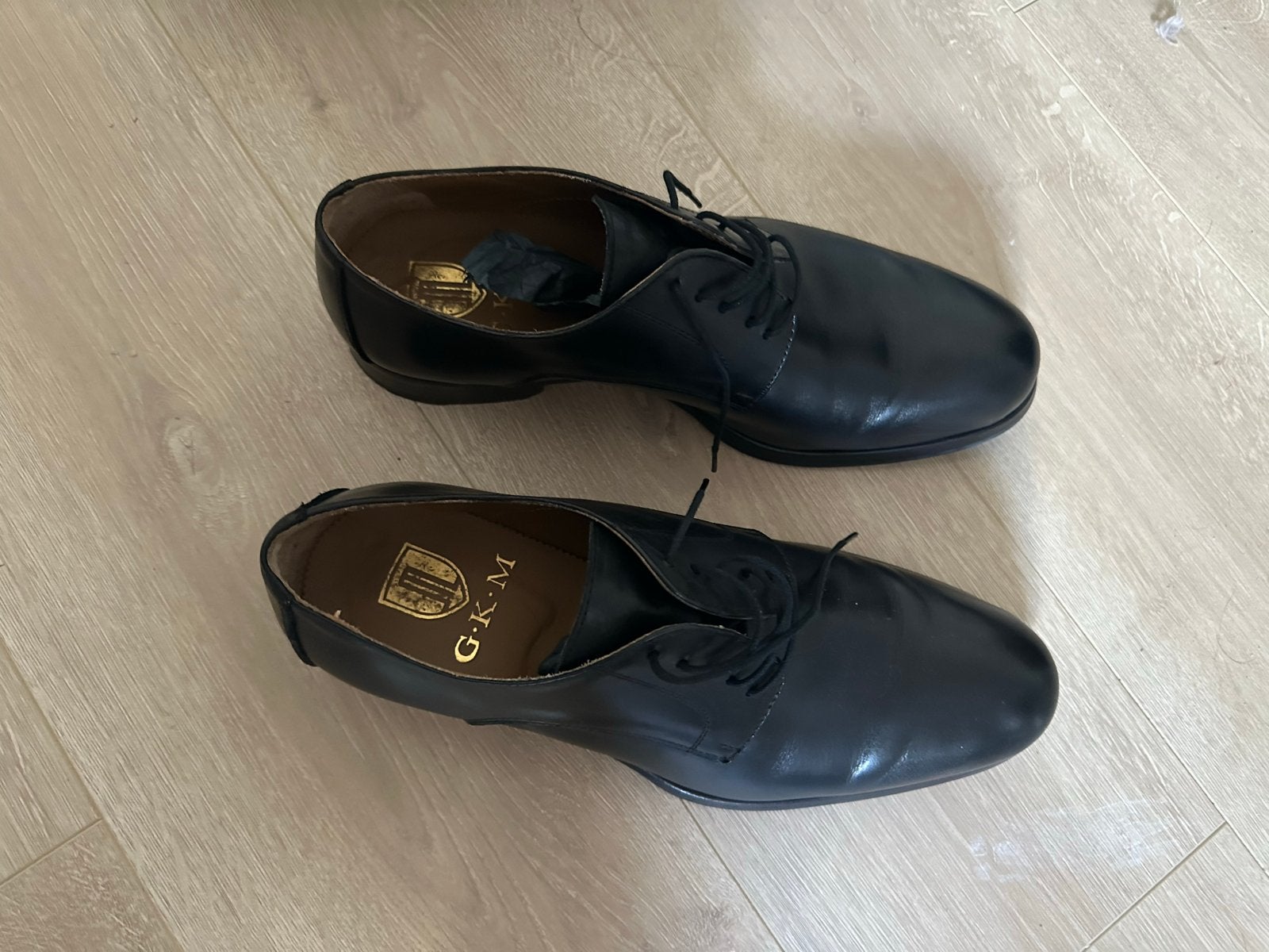 Nette zwarte veterschoenen - G.K.M. Mayer - Maat 44, Ophalen, Zo goed als nieuw, Zwart, Veterschoenen