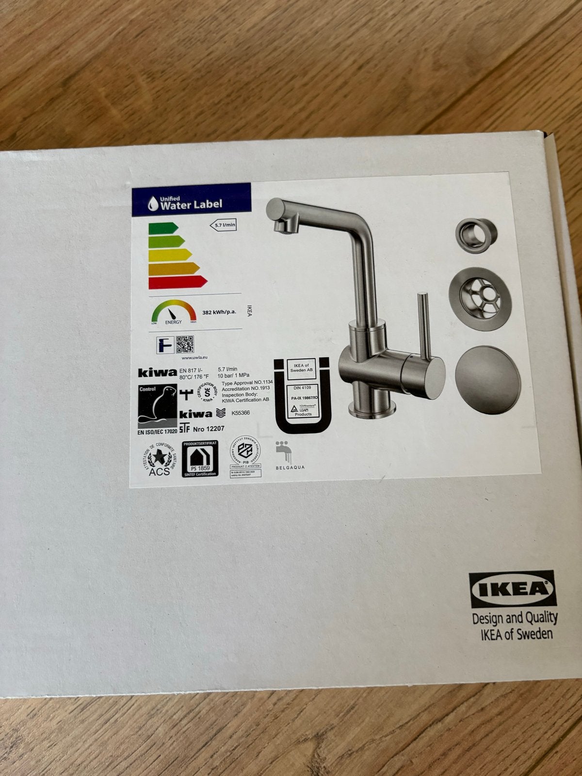 IKEA LUNDSKÄR Wastafelmengkraan RVS, Ophalen, Overige typen, IKEA, Metaal