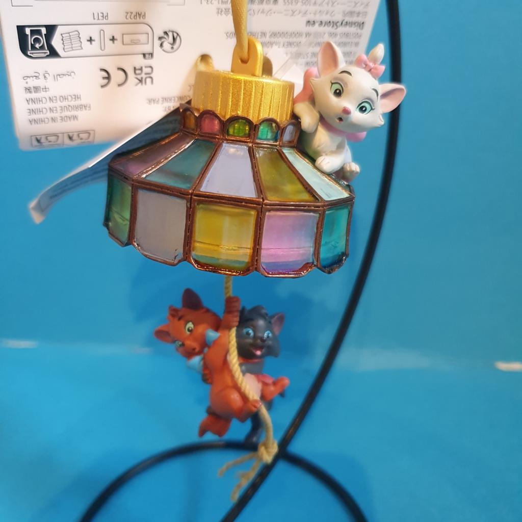 Disney Aristocats Marie, Berlioz & Toulouse Ornament, Verzamelen, Ophalen of Verzenden, Overige figuren, Nieuw, Beeldje of Figuurtje