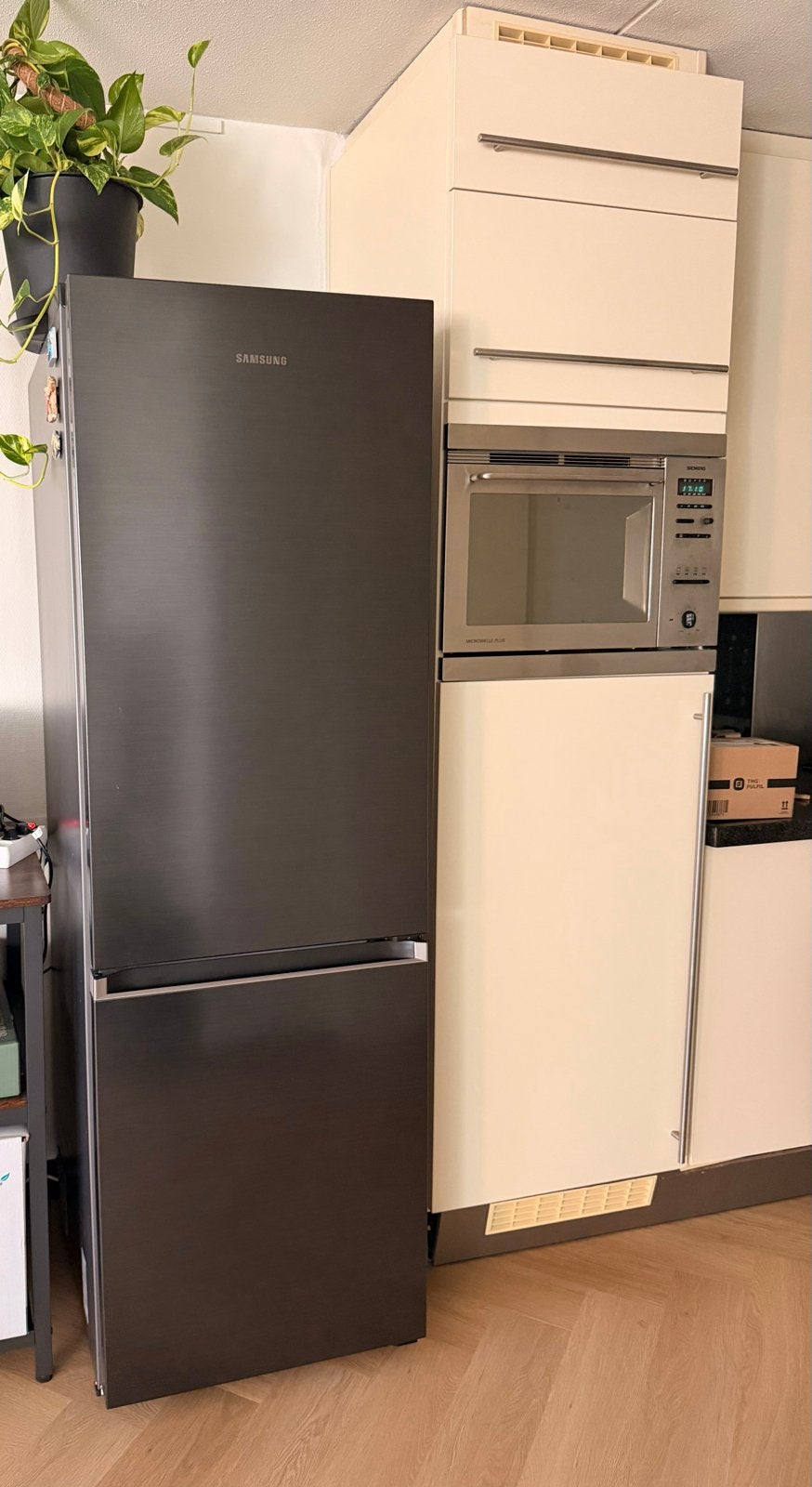 Samsung Fridge Freezer RB34C605CB1/EF – Black – 344L, Ophalen, 200 liter of meer, Met aparte vriezer, 160 cm of meer