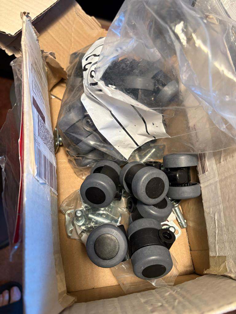 20 zwenkwielen en bevestigingsmateriaal 35 mm P6, Ophalen of Verzenden, Nieuw