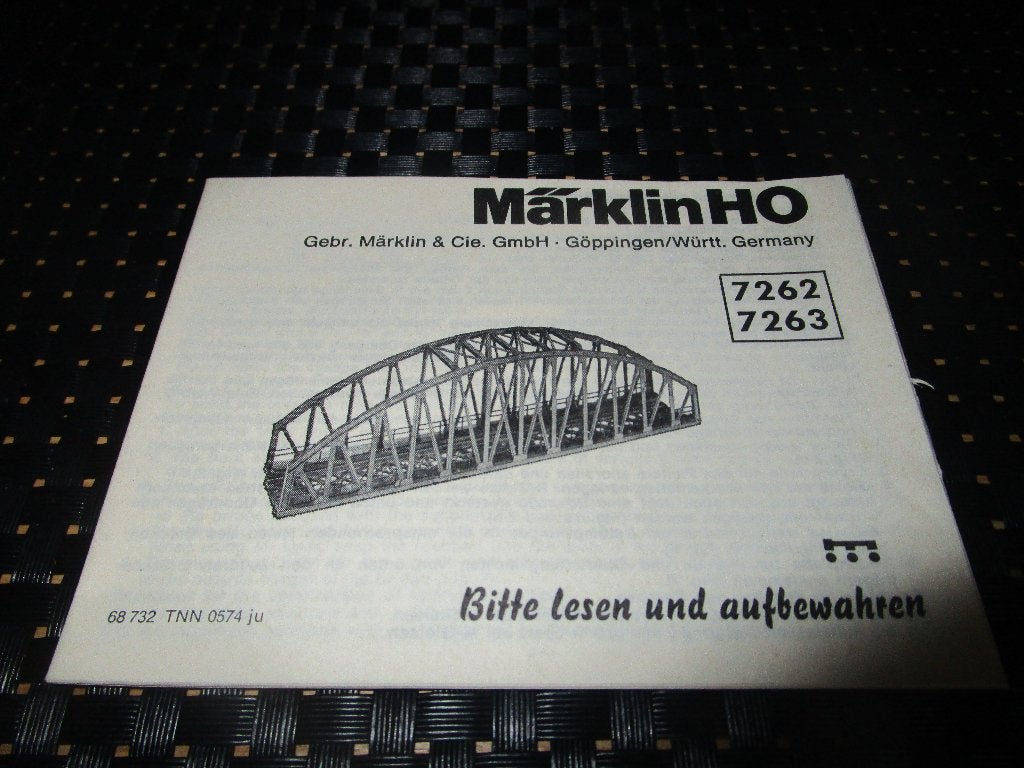 Marklin boekje van de 7262 en 7263., Wisselstroom, Gebruikt, Märklin, Boek, Tijdschrift of Catalogus