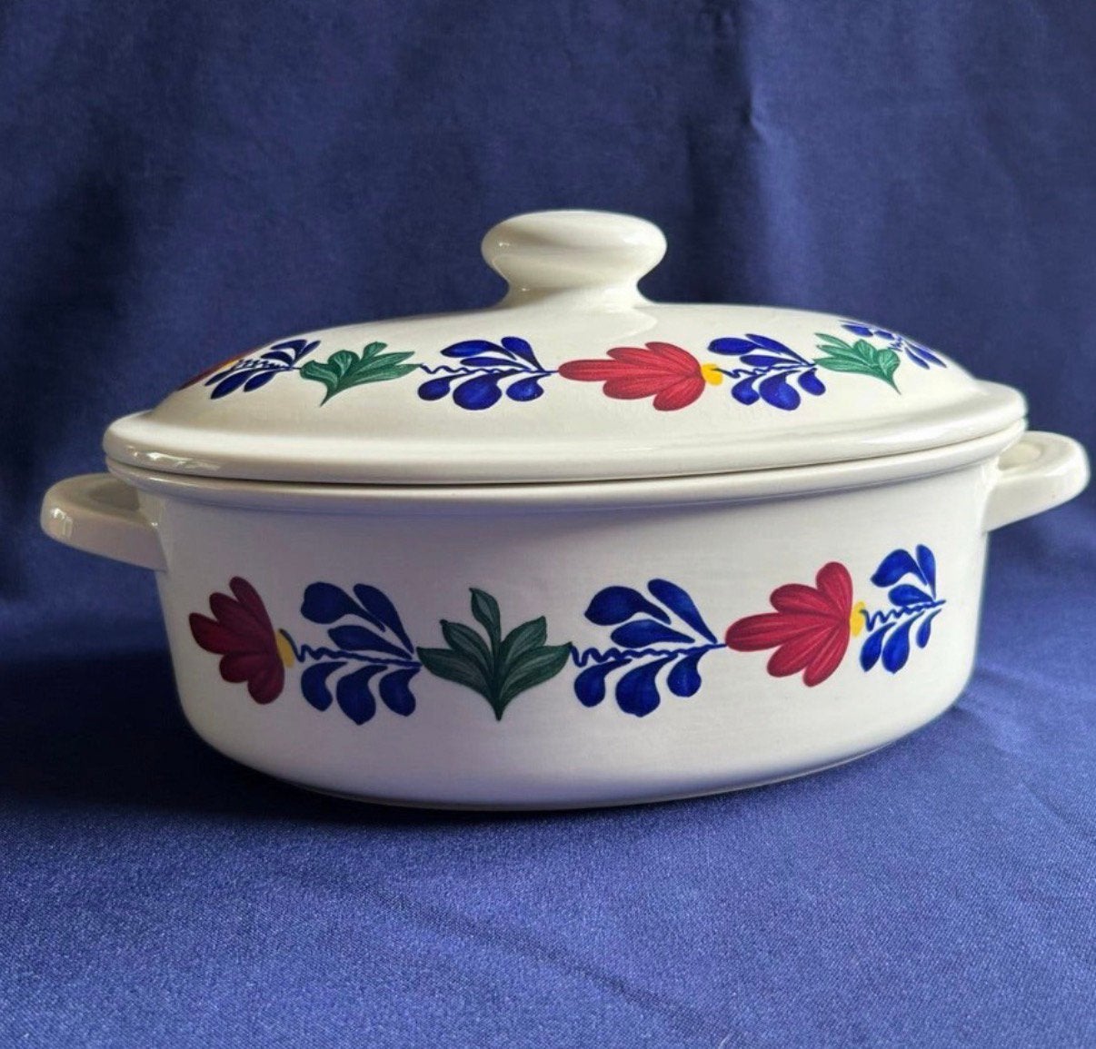 Boerenbont casserole / ovenschaal, Ophalen of Verzenden, Gebruikt, Aardewerk