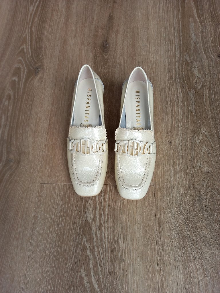 Schoenen van Hispanitas maat 40, Ophalen of Verzenden, Nieuw, Beige, Instappers