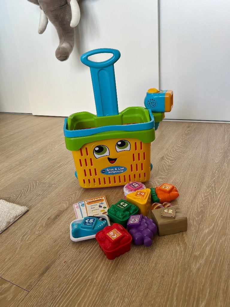 VTech Scan En Leer Winkelmand, Ophalen, Zo goed als nieuw, 2 tot 4 jaar