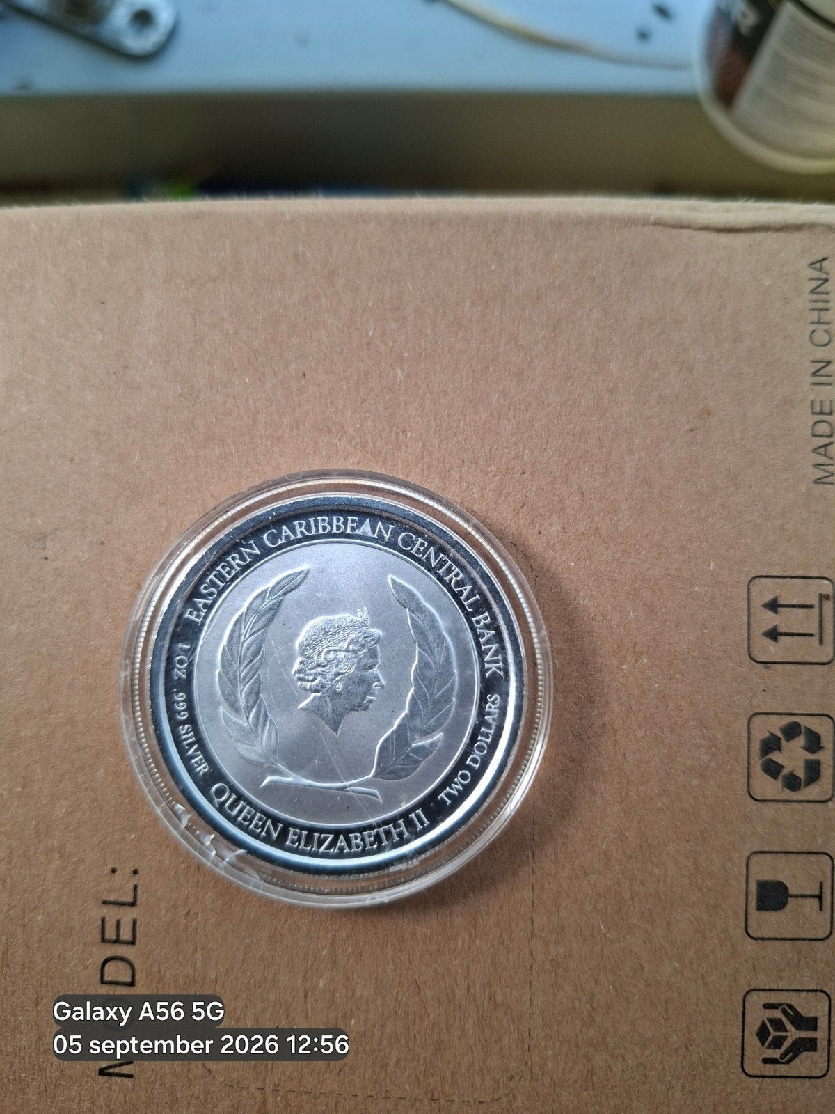 Anguilla 2dollars, Ophalen of Verzenden, Zilver, Zilver