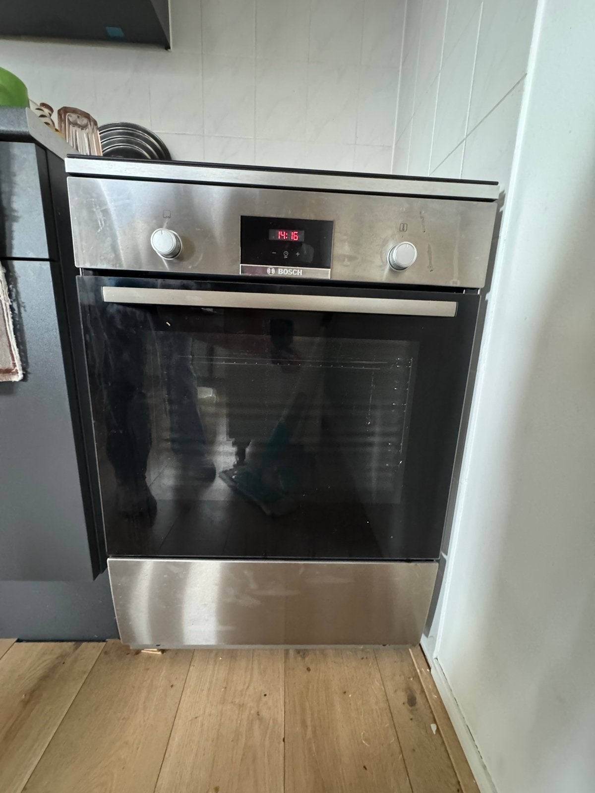 Bosch inductiefornuis vrijstaand, Ophalen, Hete lucht, Bosch, 55 tot 60 cm