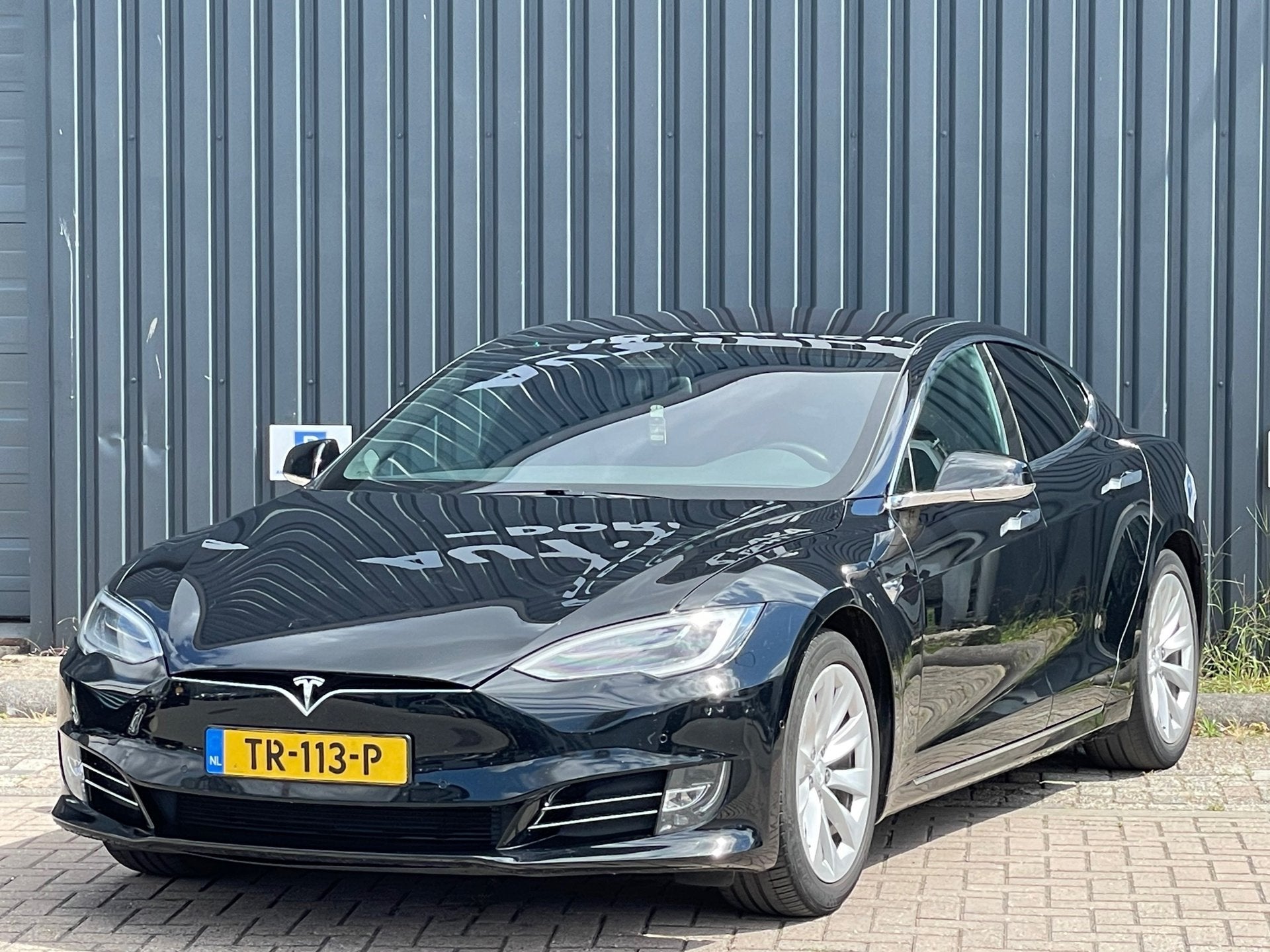 Tesla Model S 75D Base SOH 85%, Auto's, Tesla, Gebruikt, Zwart, Model S, Zwart
