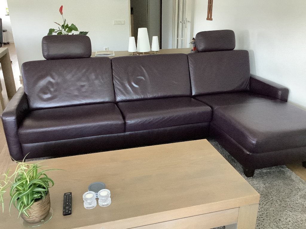 hoekbank, Huis en Inrichting, Banken | Bankstellen, Ophalen, Overige materialen, 250 tot 300 cm, Gebruikt