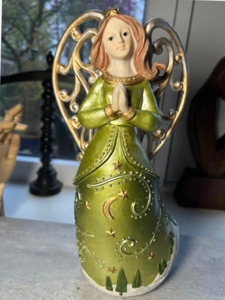 Prachtige engel 30 cm, polyresin, Ophalen of Verzenden, Zo goed als nieuw, Mens