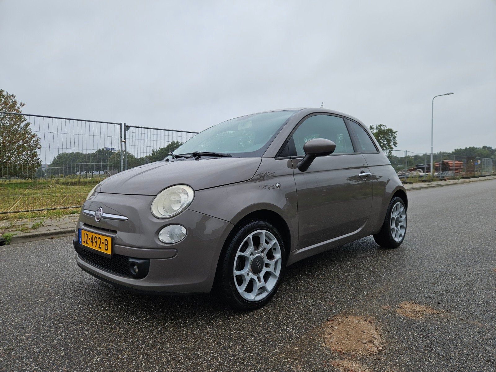 Fiat 500 1.2 C 2008 Beige, Voorwielaandrijving, 1242 cc, 4 cilinders, 840 kg