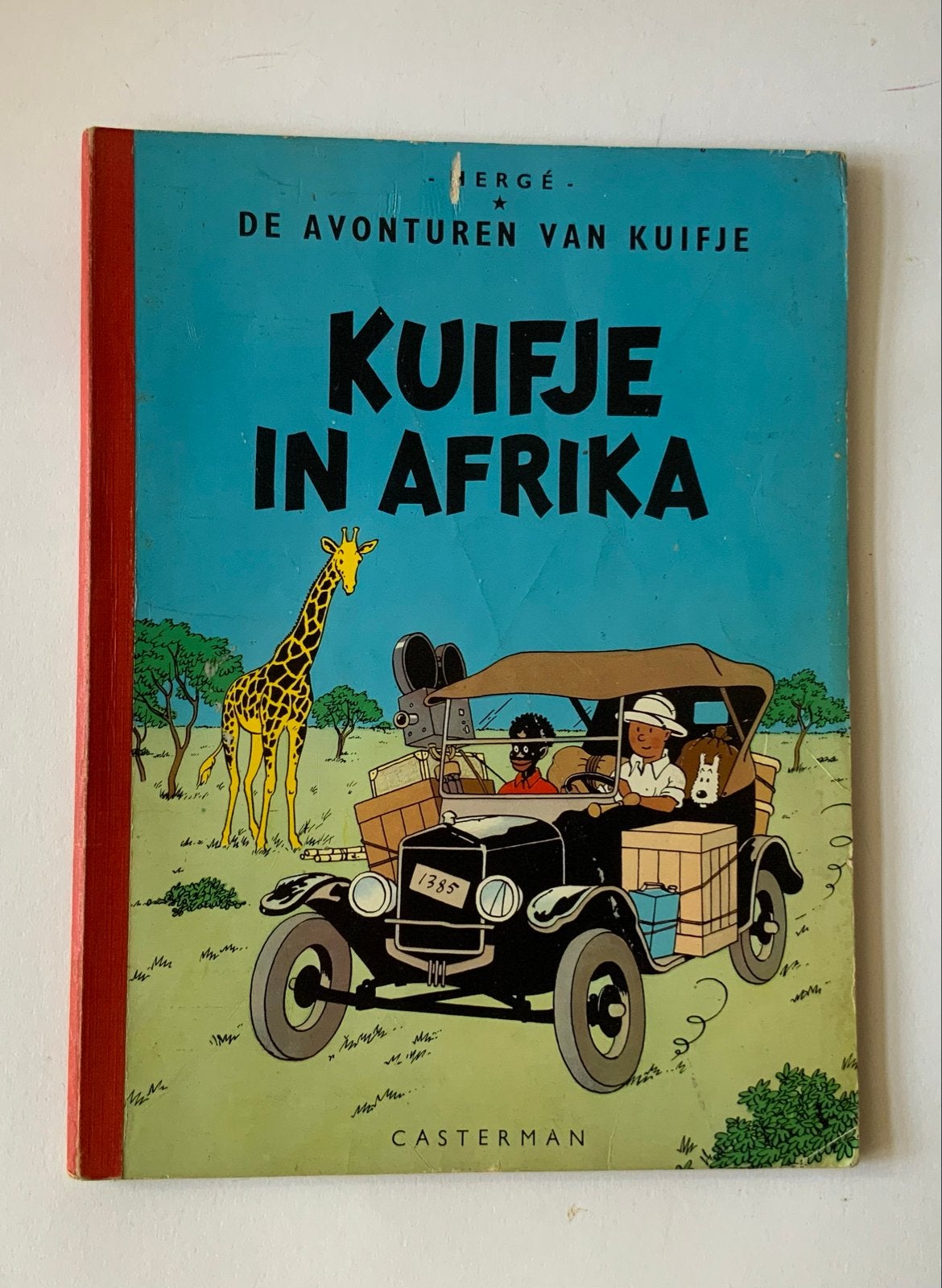 Kuifje in Afrika - Linnen rug -, Eén stripboek, Ophalen of Verzenden, Gelezen