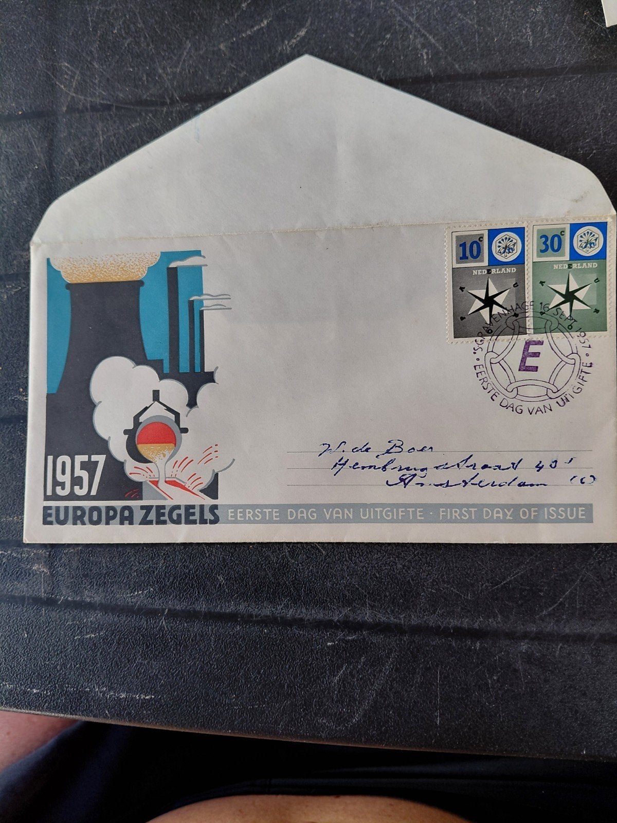 FDC E 32 Beschreven, Postzegels en Munten, Ophalen of Verzenden, Nederland