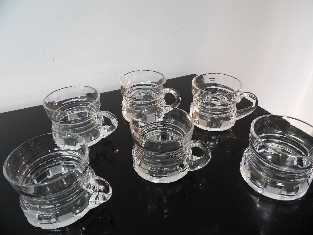 Art Deco grote Bowl + Glazen, Duits Kristal, Antiek en Kunst, Antiek | Glas en Kristal, Ophalen of Verzenden