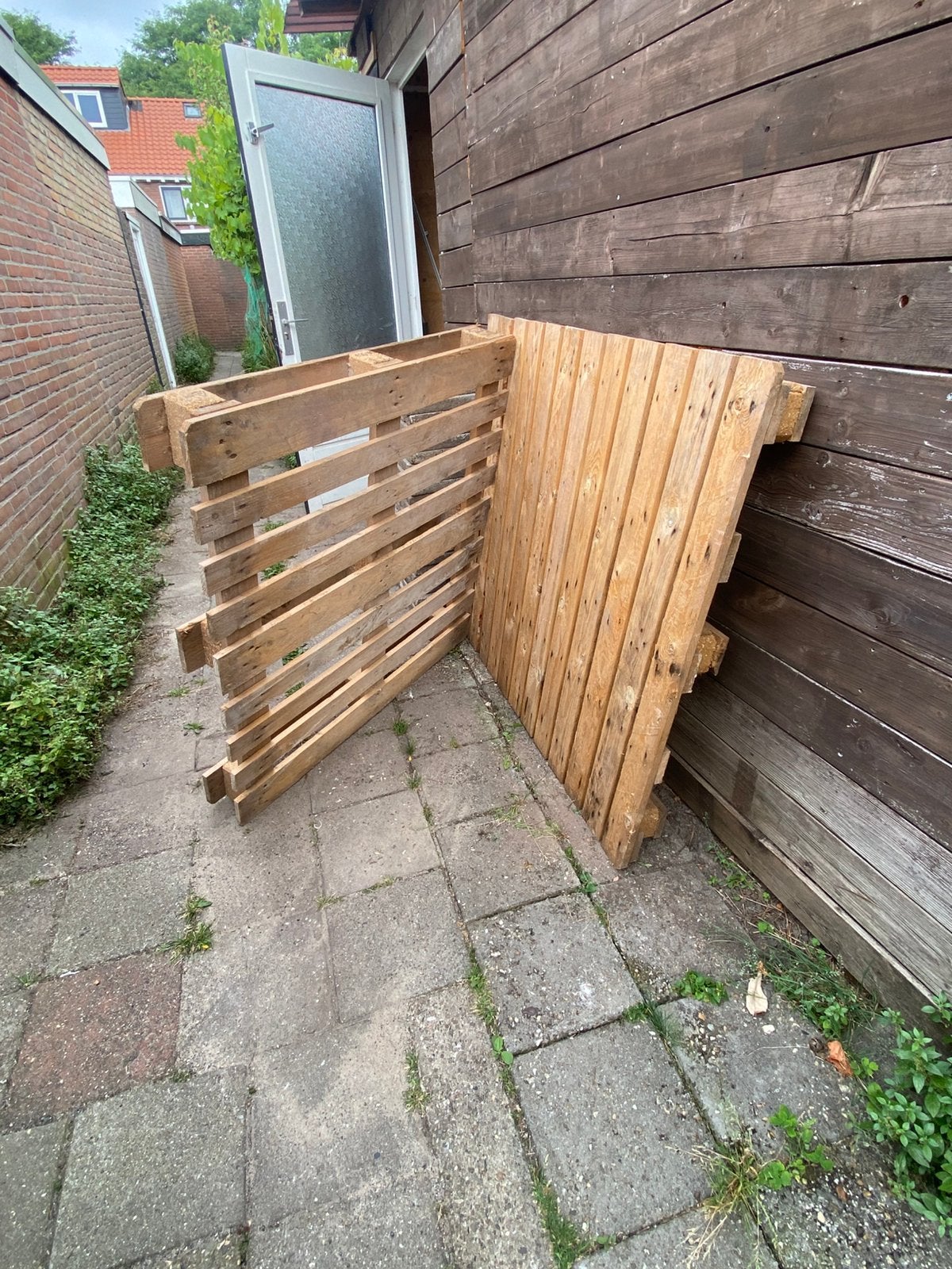Gratis houten pallets, Ophalen, 50 mm of meer, Pallet, Minder dan 200 cm