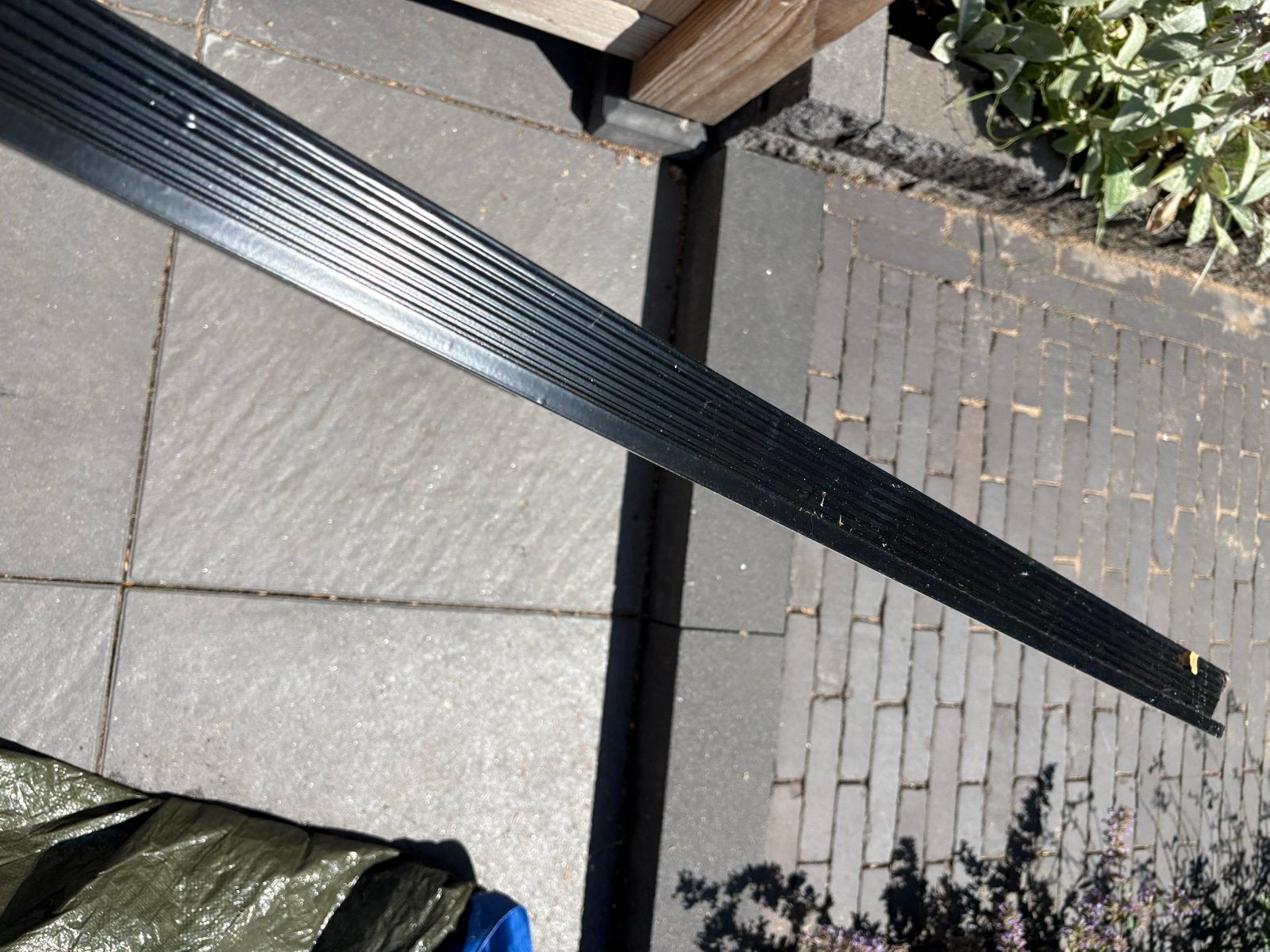 Zwarte daktrim 2,5m, Ophalen, Zwart, Overige typen, Nieuw