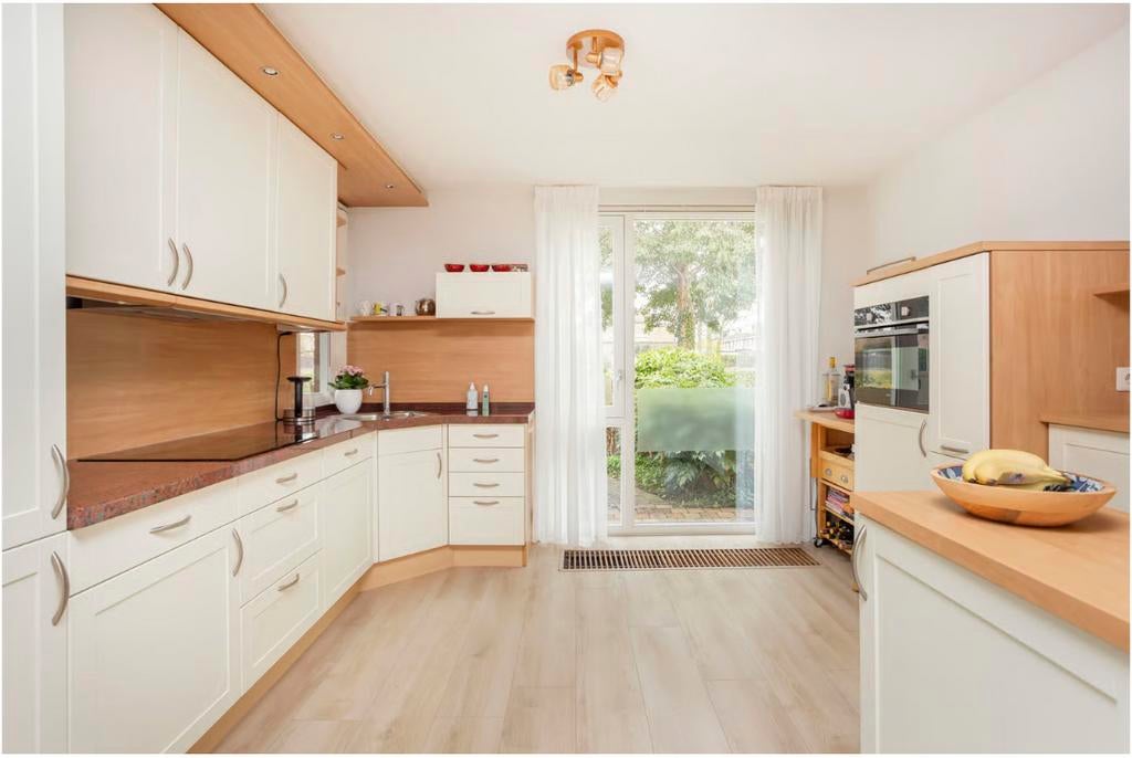 Complete keuken met Bosch vaatwasser + Aeg induction, Ophalen, Gebruikt, Wit, Hoekkeuken