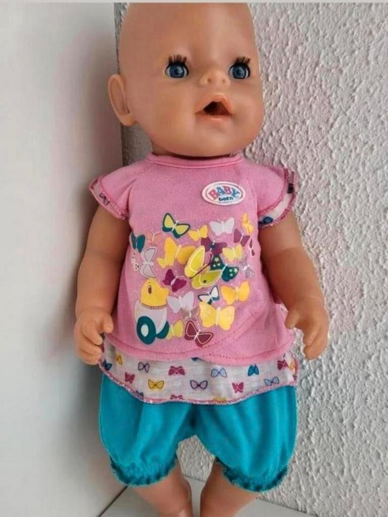 Baby born kleertjes 2 delig vlinder setje babyborn.Excl.pop, Ophalen of Verzenden, Zo goed als nieuw, Babypop