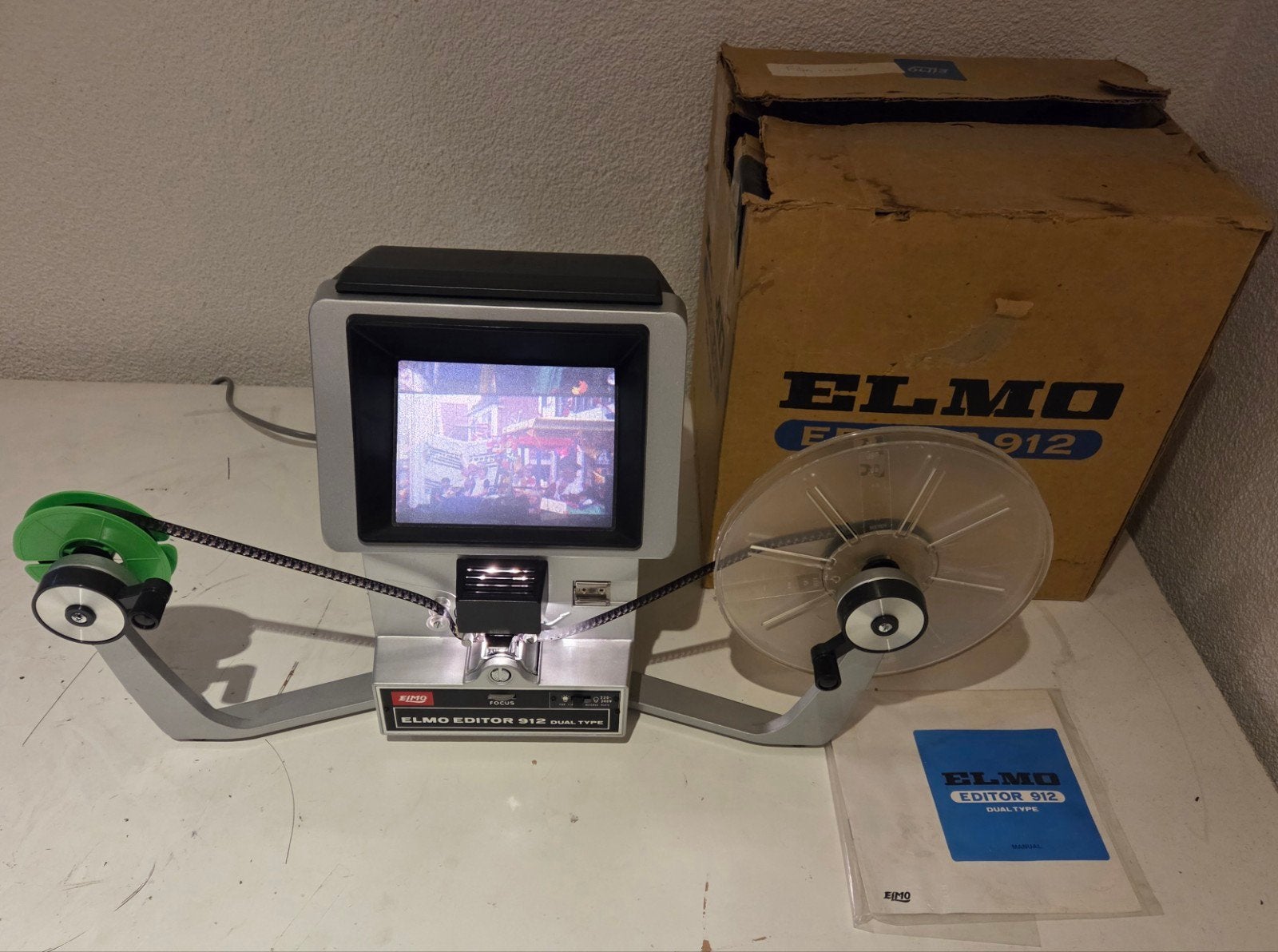 ELMO EDITOR 912 voor de SUPER 8 en DUBBEL 8 FILMS, Ophalen of Verzenden