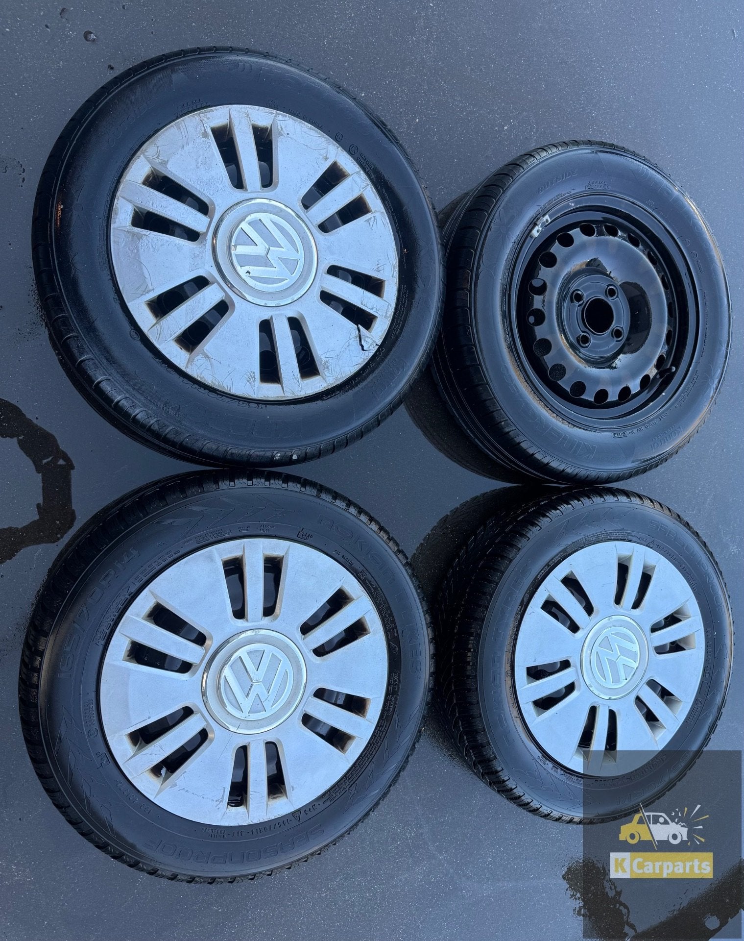 Volkswagen Up VW Up Banden set 14 Inch origineel, Info@fabrikant.eu, Fabrikantstraat 1
1000 AA  Amsterdam, NL, Ophalen of Verzenden