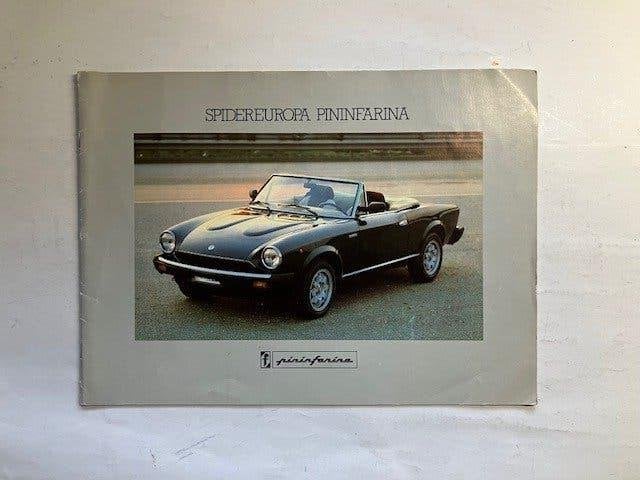 Spidereuropa     Pininfarina     brochure, Ophalen of Verzenden, Zo goed als nieuw, Overige merken, Pininfarina