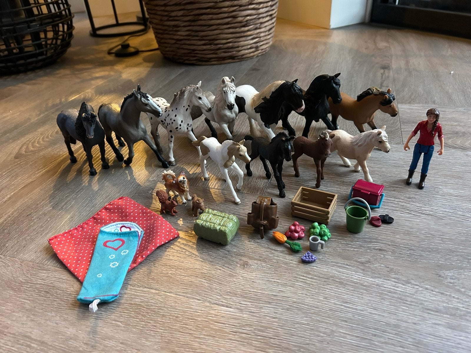 Diverse Schleich paarden en accessoires, Ophalen of Verzenden, Gebruikt, Jongen of Meisje