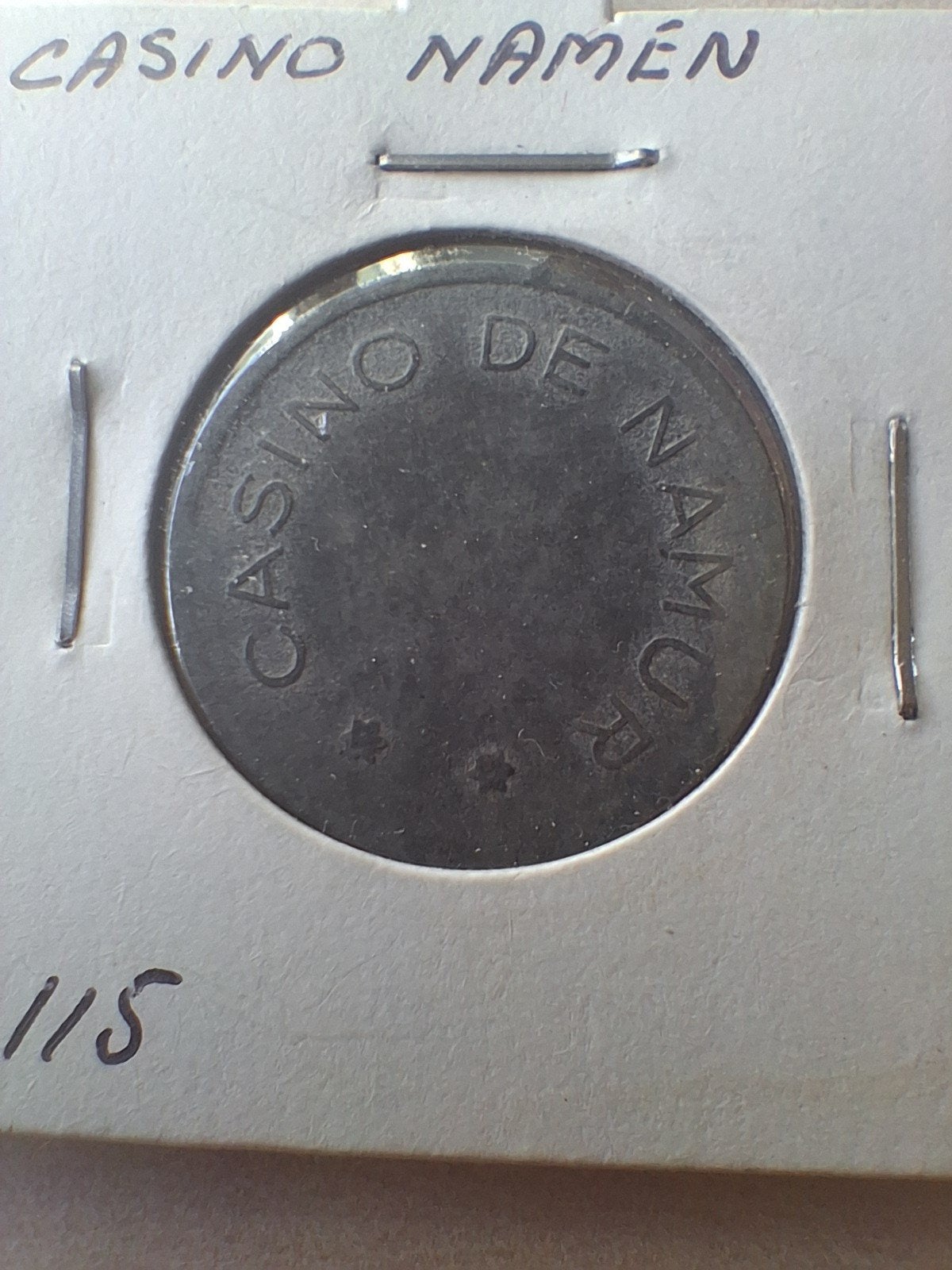 Casino de Namur 1 Fiche - Zeldzame Casino Token, Ophalen of Verzenden