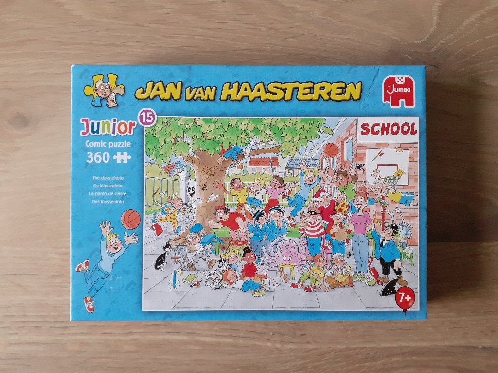 Gratis* Junior Jan van Haasteren puzzel, Ophalen of Verzenden, Minder dan 500 stukjes, Zo goed als nieuw, Legpuzzel