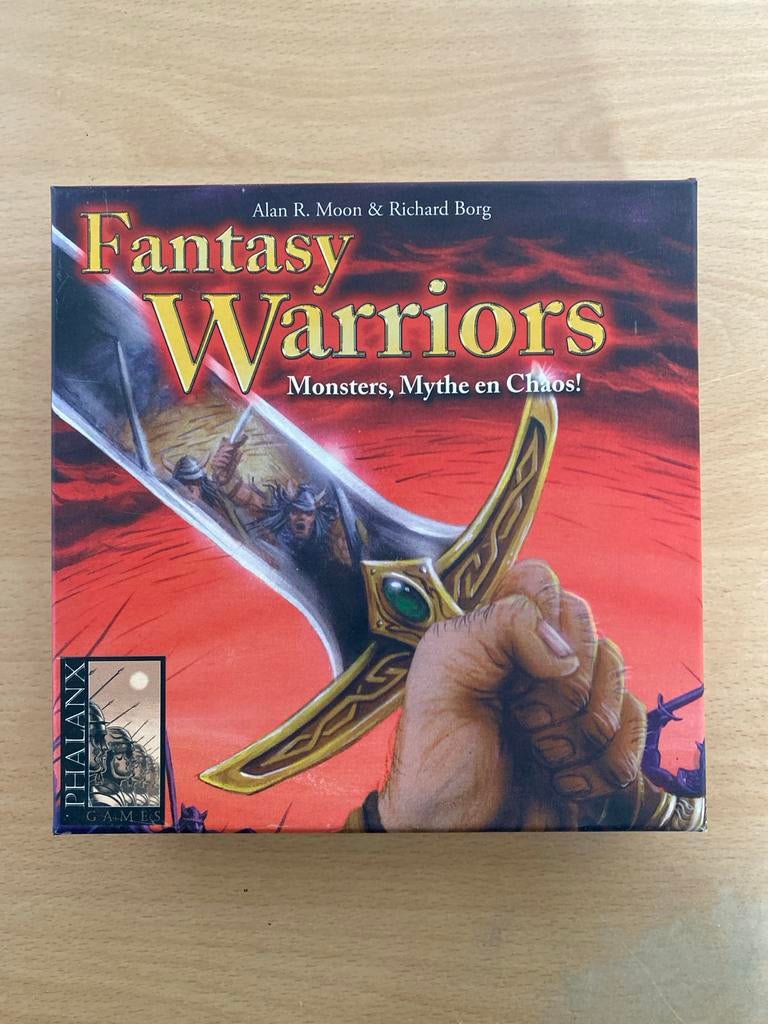 Fantasy Warriors: Monsters, Mythe en Chaos! Bordspel, Drie of vier spelers, Ophalen of Verzenden, Zo goed als nieuw