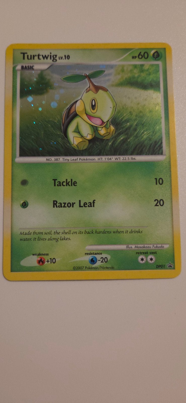 Turtwig DP01, Ophalen