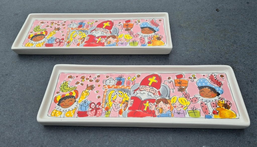 Blond Amsterdam Cakeschaal Sint collectie maat 12 x 33 cm, Nieuw, Ophalen of Verzenden, Schaal of Schalen, Overige stijlen