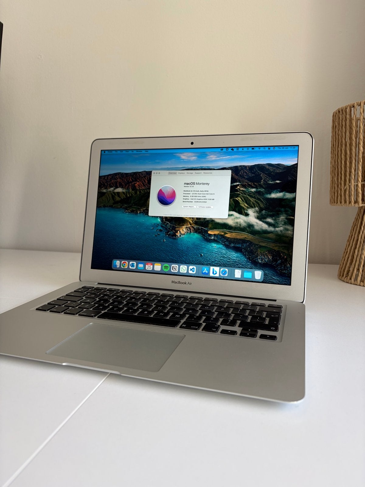 MacBook Air 2016, Computers en Software, Ophalen, Gebruikt, 2 tot 3 Ghz, Qwerty