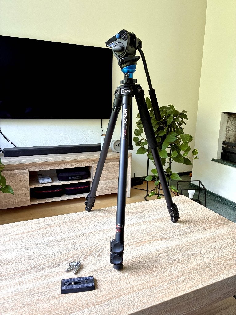 Benro A2573FS4 Video Tripod Kit, Ophalen, Met balhoofd, Benro, Driepoot
