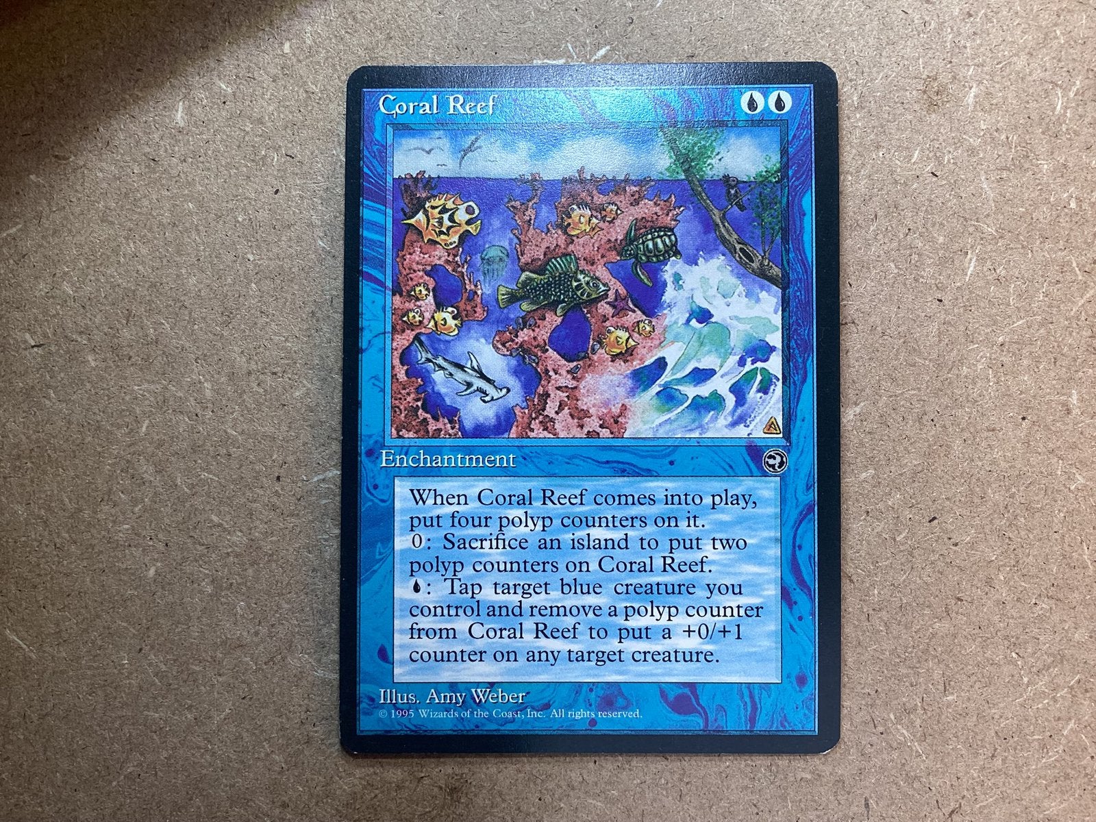 1x Coral Reef (Excellent), Ophalen of Verzenden, Zo goed als nieuw, Losse kaart