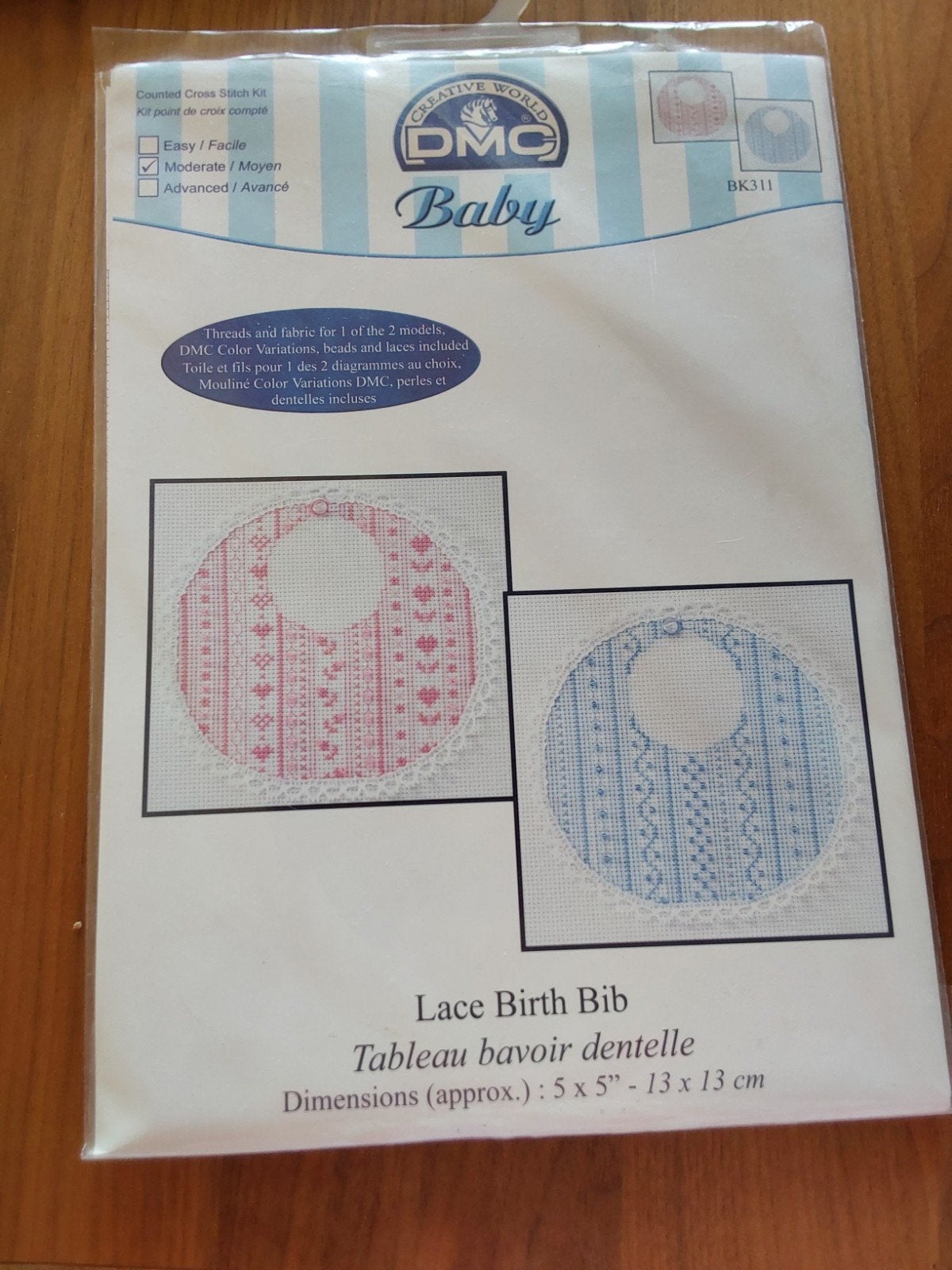 Compleet pakket DMC geboorte slab, Hobby en Vrije tijd, Borduren en Borduurmachines, Nieuw, Borduurpakket, Ophalen of Verzenden