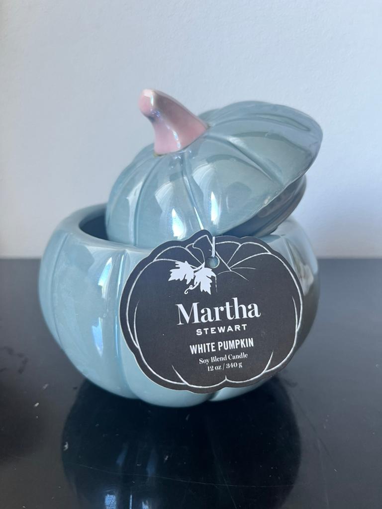 Martha Stewart White Pumpkin Kaars - Nieuw, Overige materialen, Overige kleuren, Nieuw, Ophalen of Verzenden