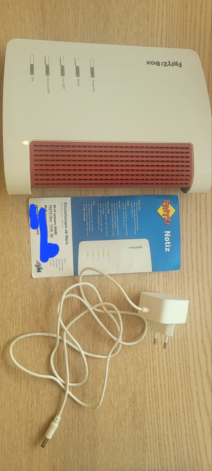 Fritz!Box 7590 AX v2, Computers en Software, Routers en Modems, Ophalen of Verzenden, Zo goed als nieuw, Router met modem, Fritz!box