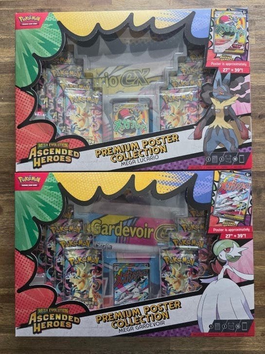 Pokémon TCG Mega Evolution Ascended Heroes Premium Poster, Ophalen of Verzenden, Nieuw, Overige typen, Foil