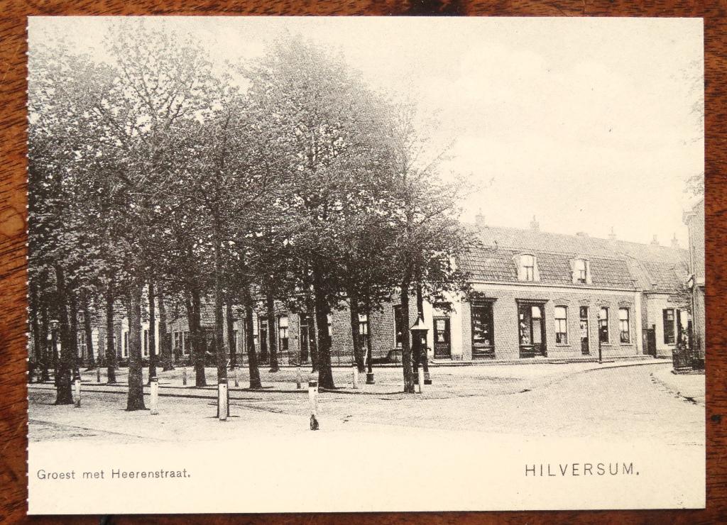 Hilversum Groest met Heerenstraat (reprint), Ophalen of Verzenden, Voor 1920, Noord-Brabant